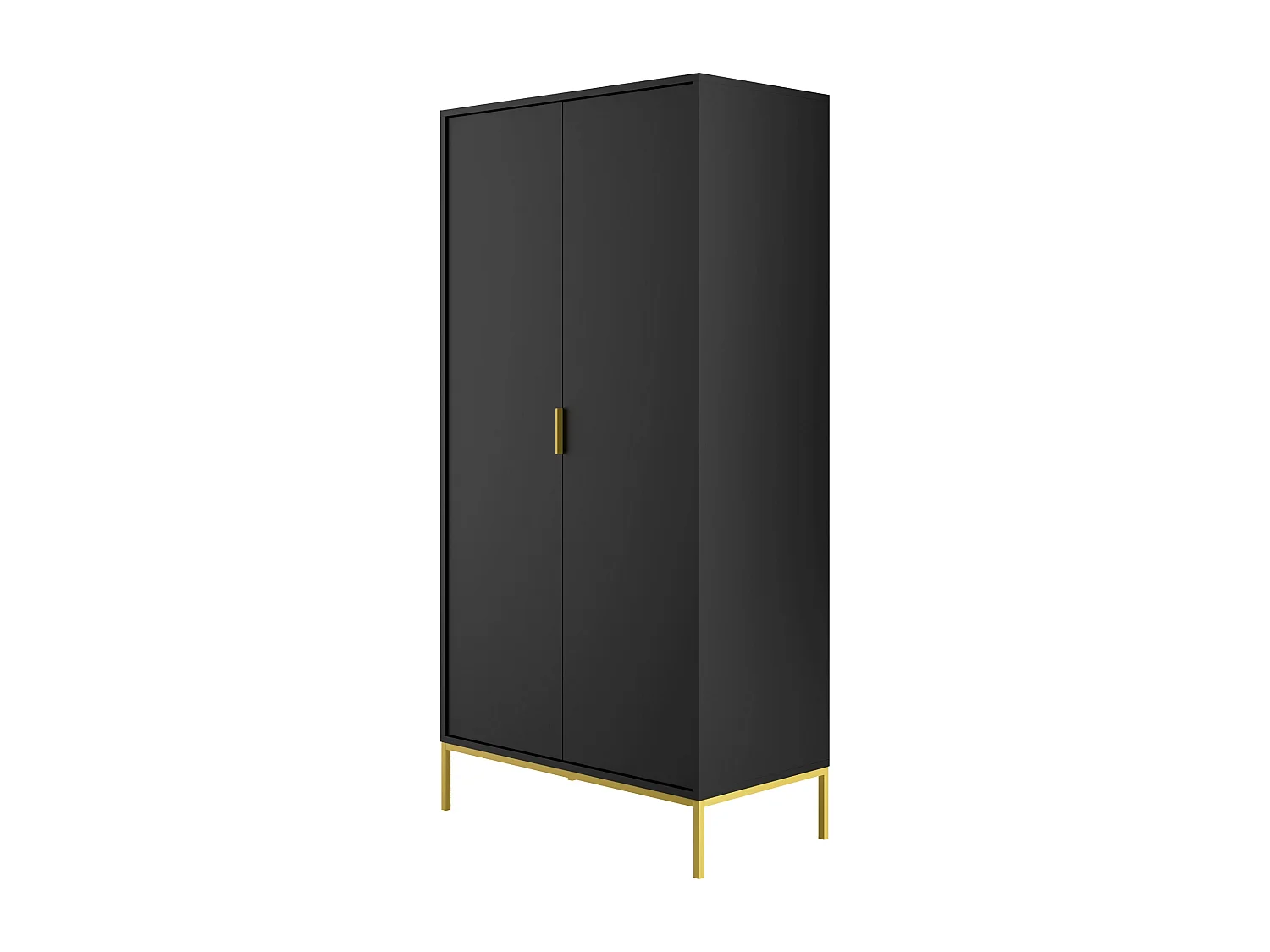 Armoire moderne Kristina 100cm-Couleur Noir