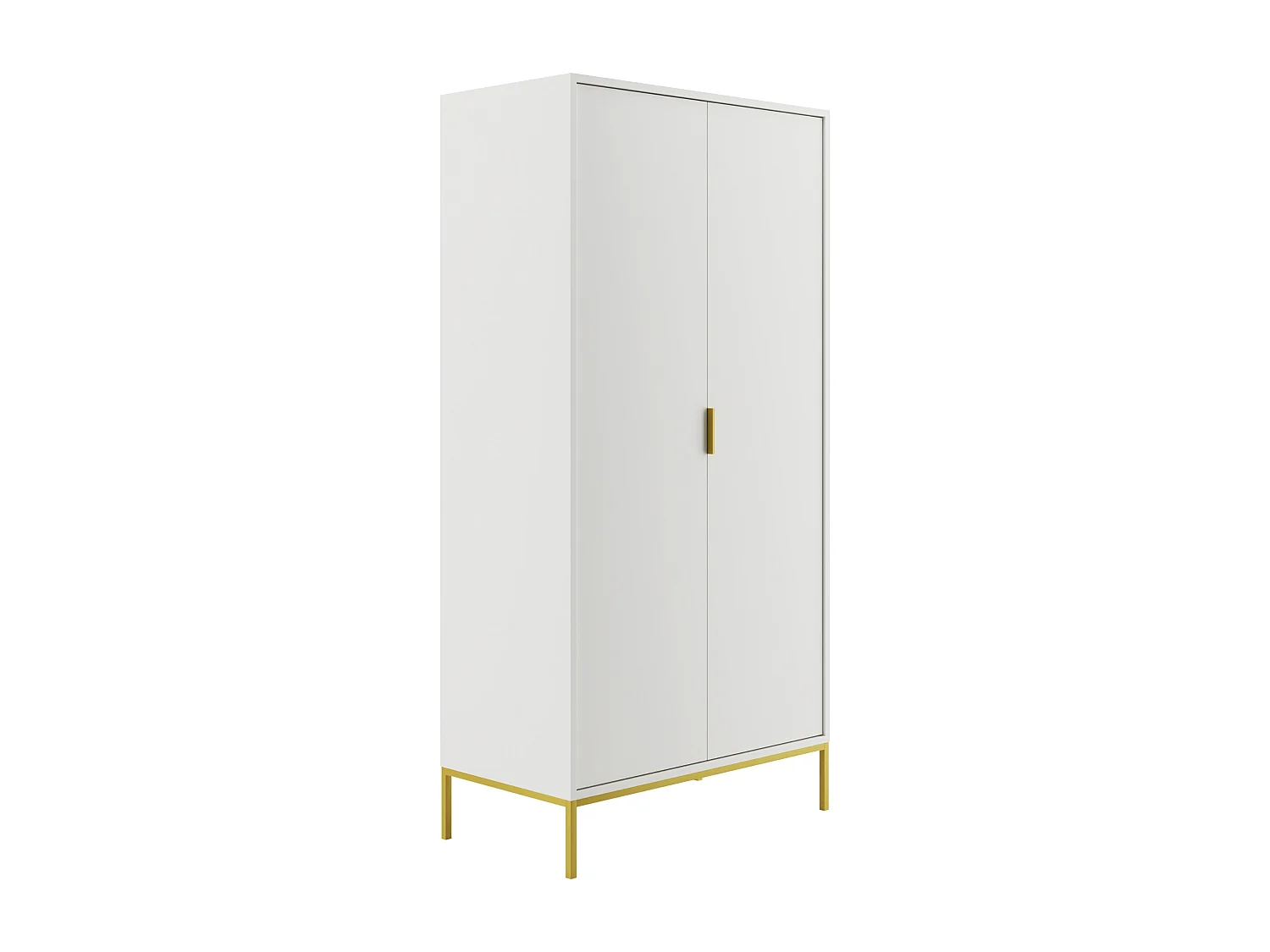 Armoire moderne Kristina 100cm-Couleur Noir