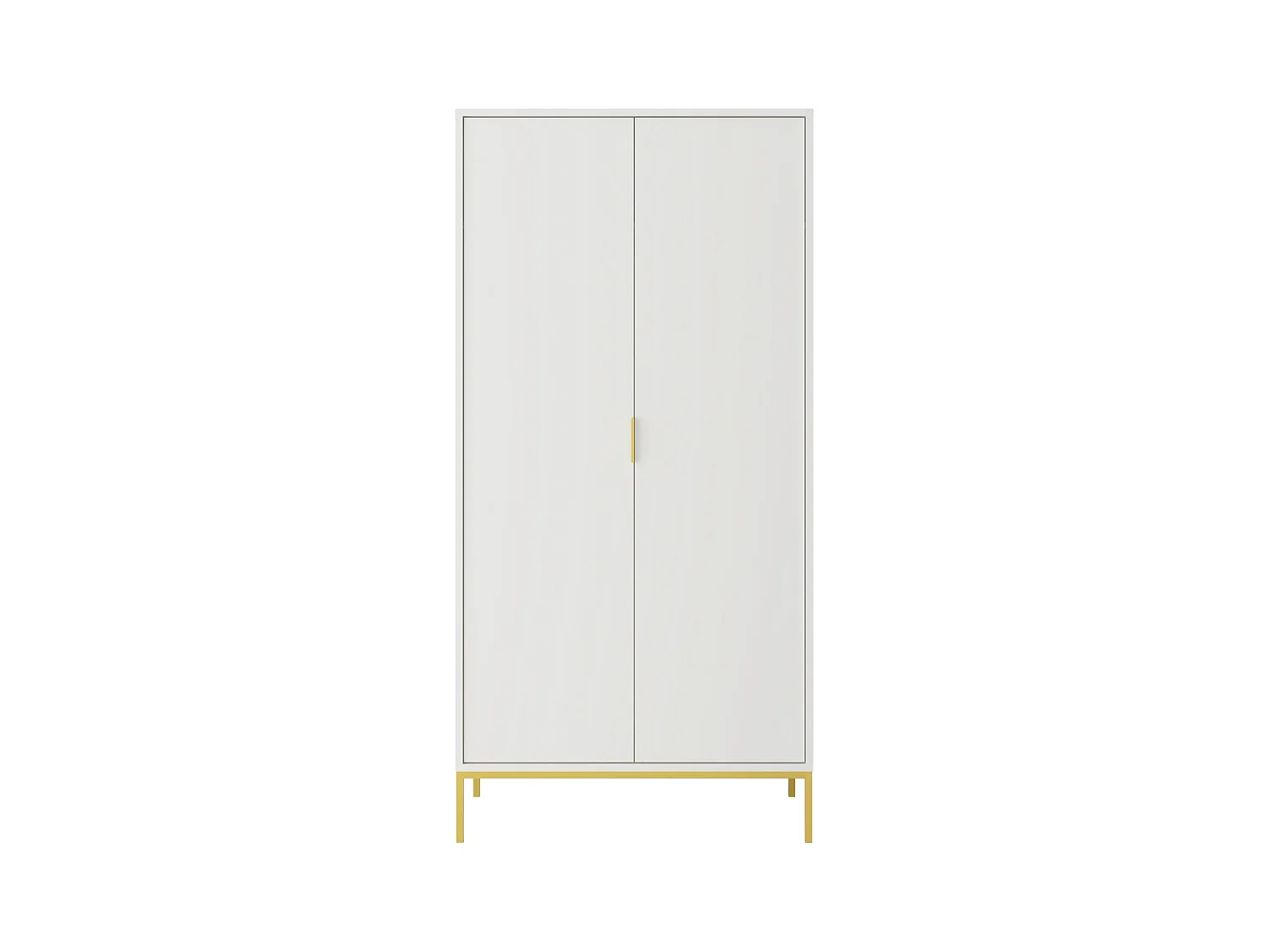 Armoire moderne Kristina 100cm-Couleur Blanc