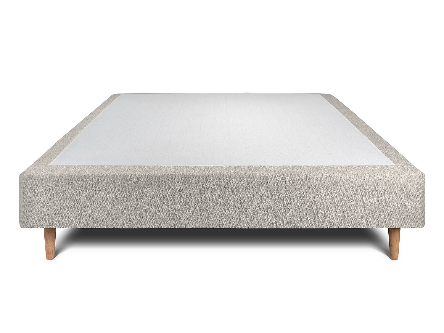 Sommier Tapissier Bouclette Gris 140x200 H35cm
