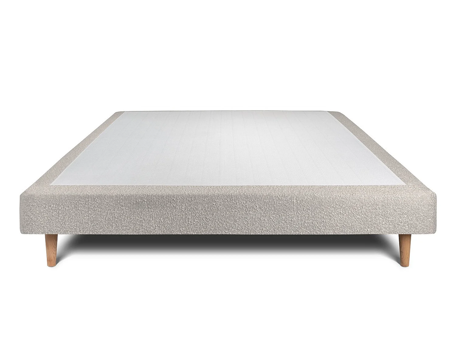 Sommier Tapissier Bouclette Gris 160x200 H29cm