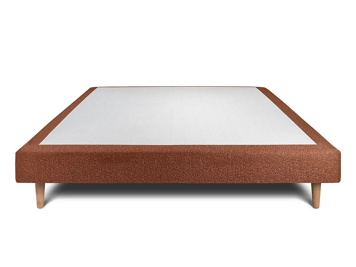 Sommier Tapissier Bouclette Terracotta 150x190 H29cm