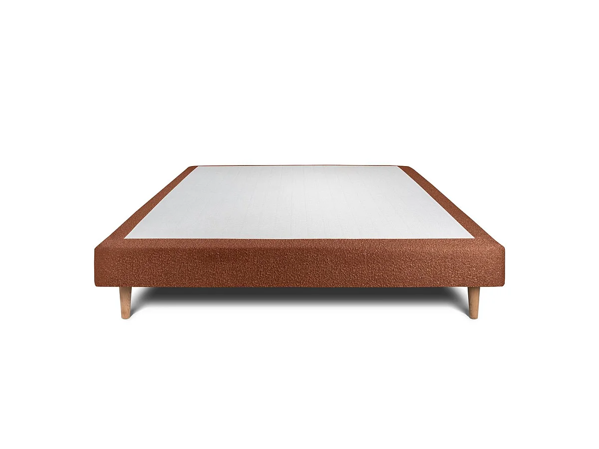 Sommier Tapissier Bouclette Terracotta 150x190 H29cm