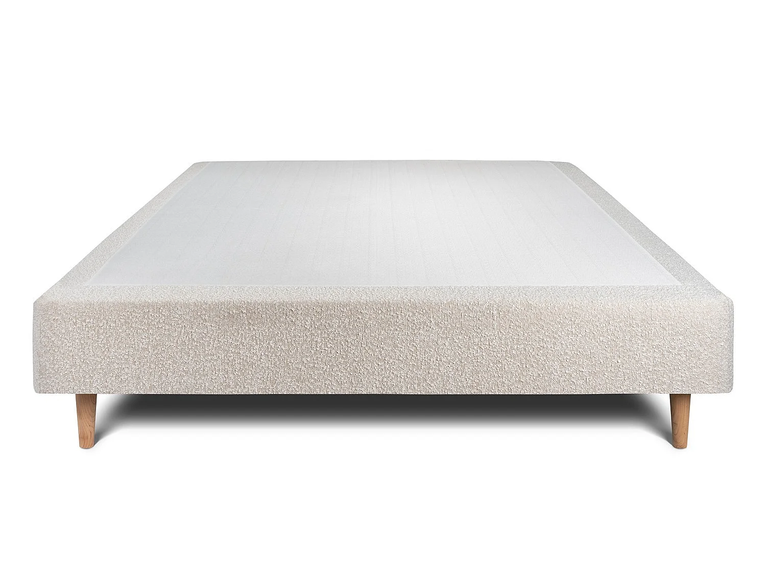 Sommier Tapissier Bouclette Beige 140x200 H35cm