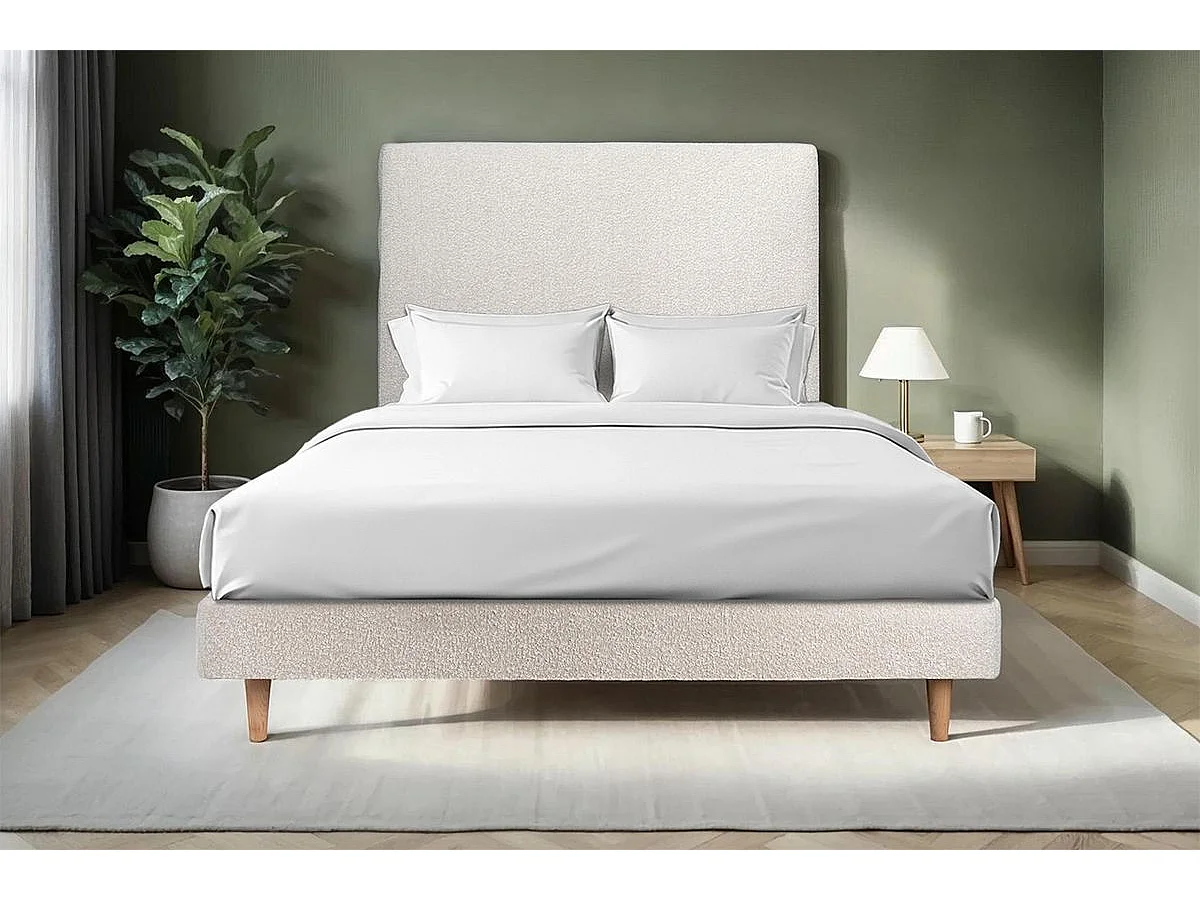 Sommier Kit Bouclette Beige 135x190 H29cm