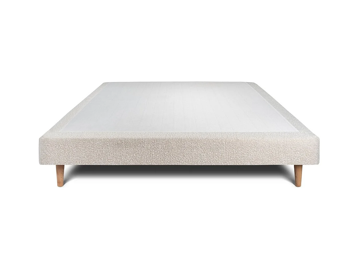Sommier Tapissier Bouclette Beige 135x190 H29cm