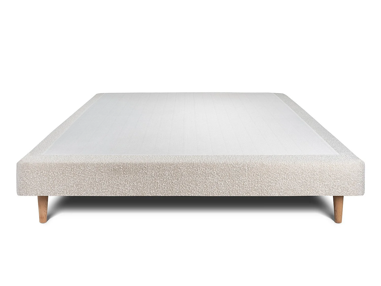 Sommier Tapissier Bouclette Beige 135x190 H29cm