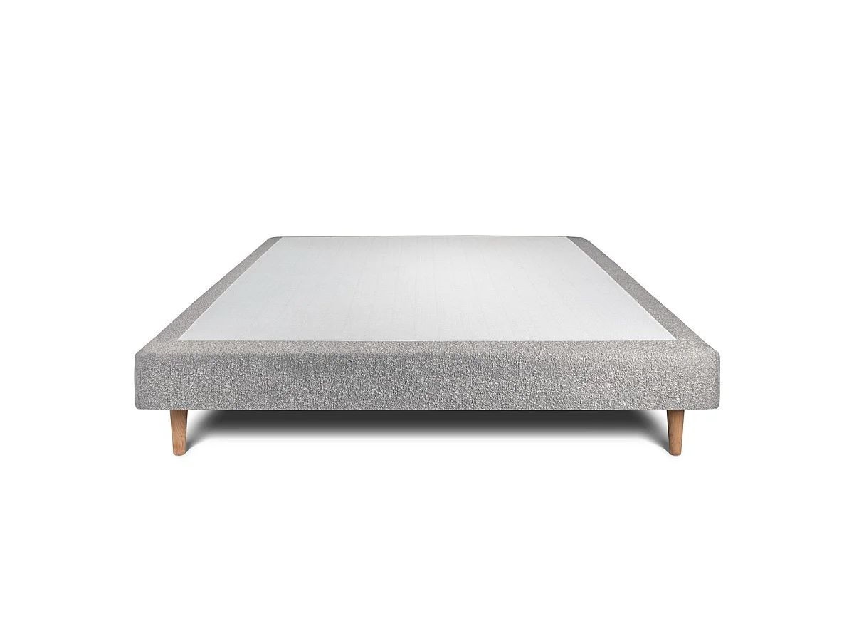 Sommier Tapissier Bouclette Gris 150x190 H29cm