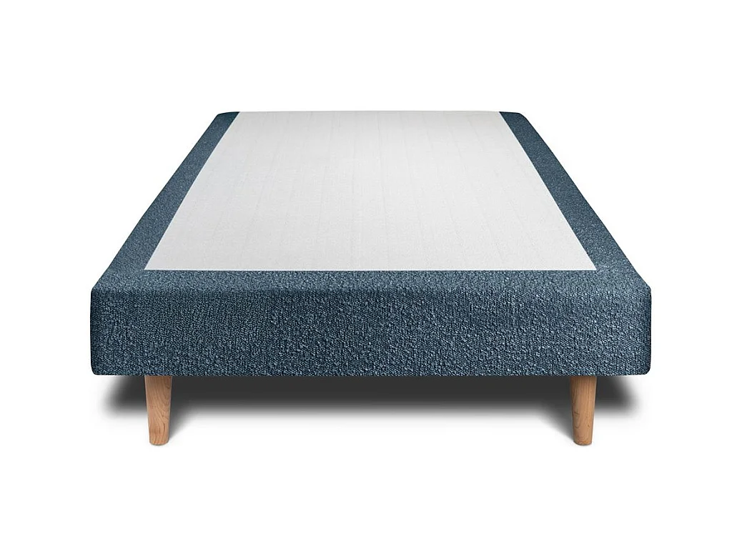 Sommier Tapissier Bouclette Bleu 90x190 H35cm
