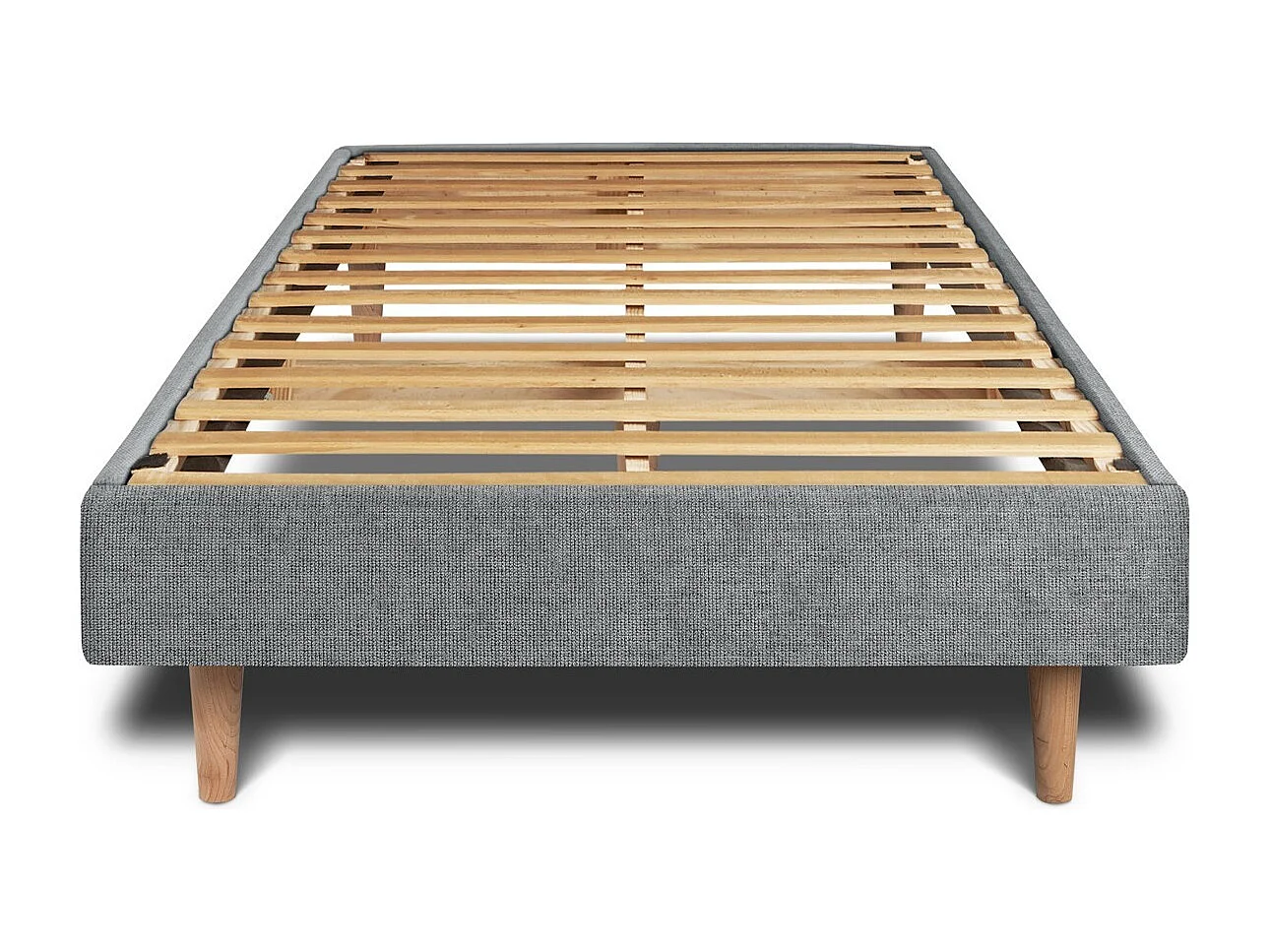 Sommier Kit Tissu Gris anthracite 90x200 H29cm