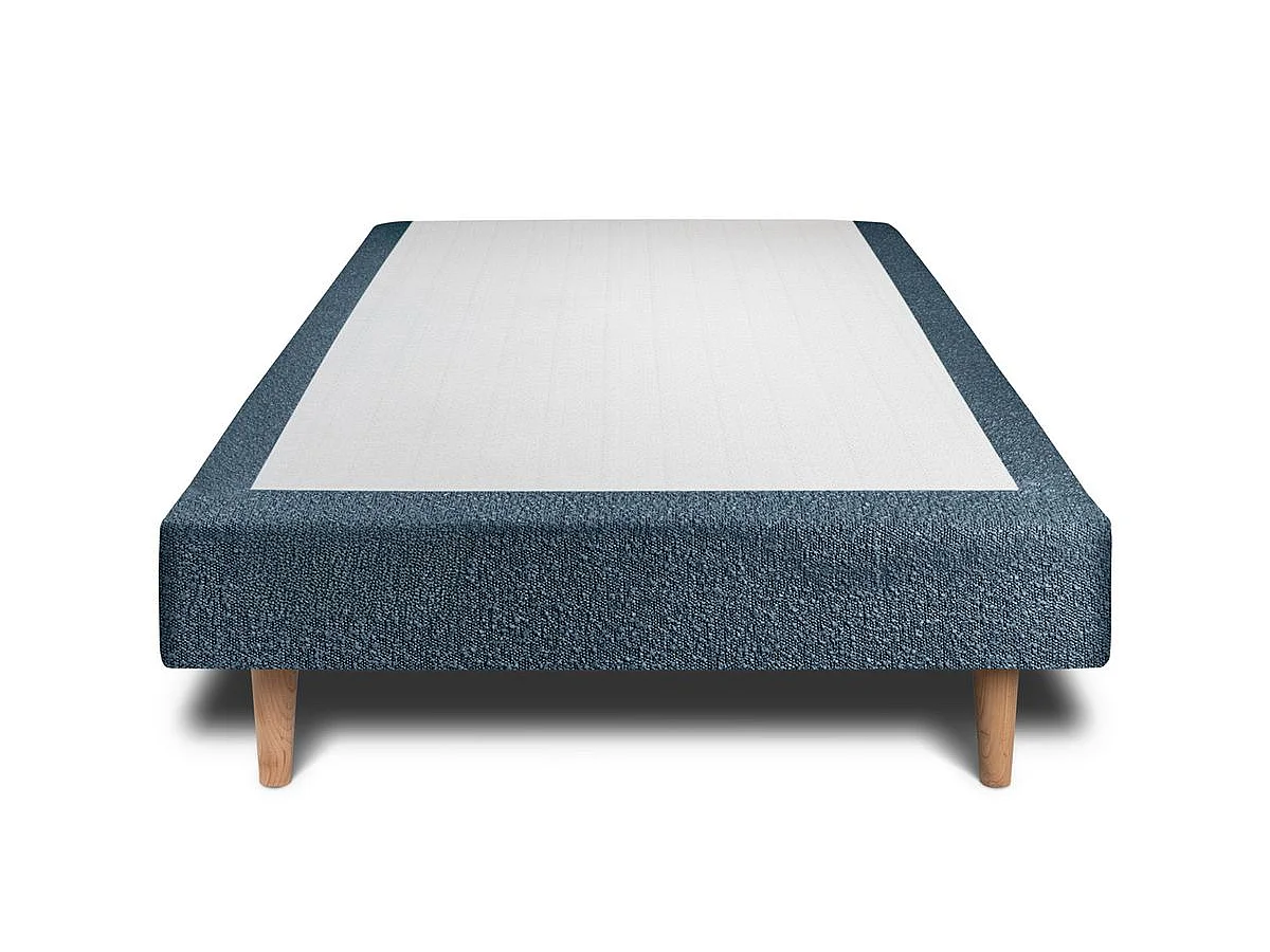 Sommier Tapissier Bouclette Bleu 80x200 H29cm
