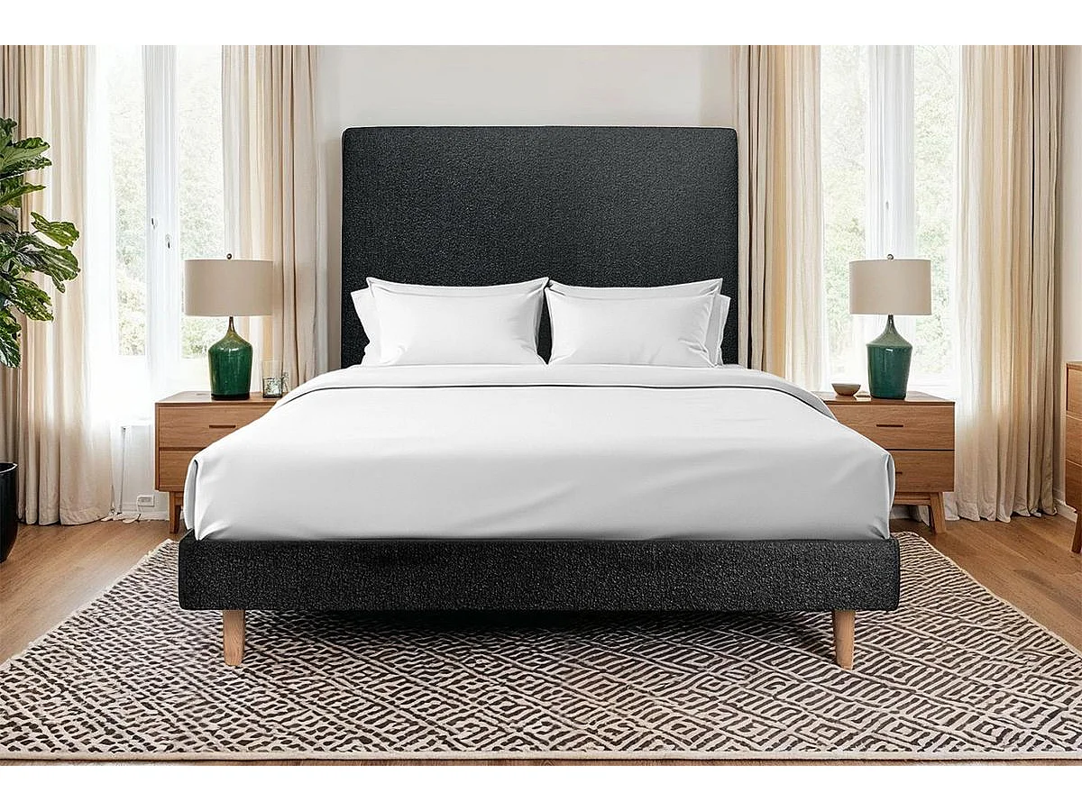 Sommier Kit Bouclette Noir 160x200 H29cm