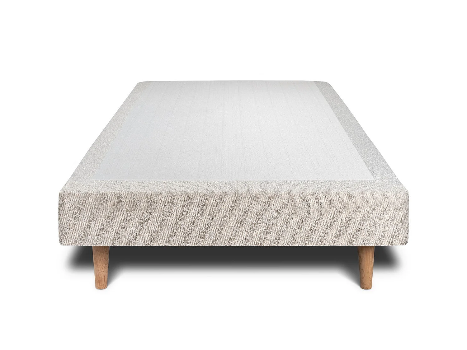 Sommier Tapissier Bouclette Beige 90x200 H35cm