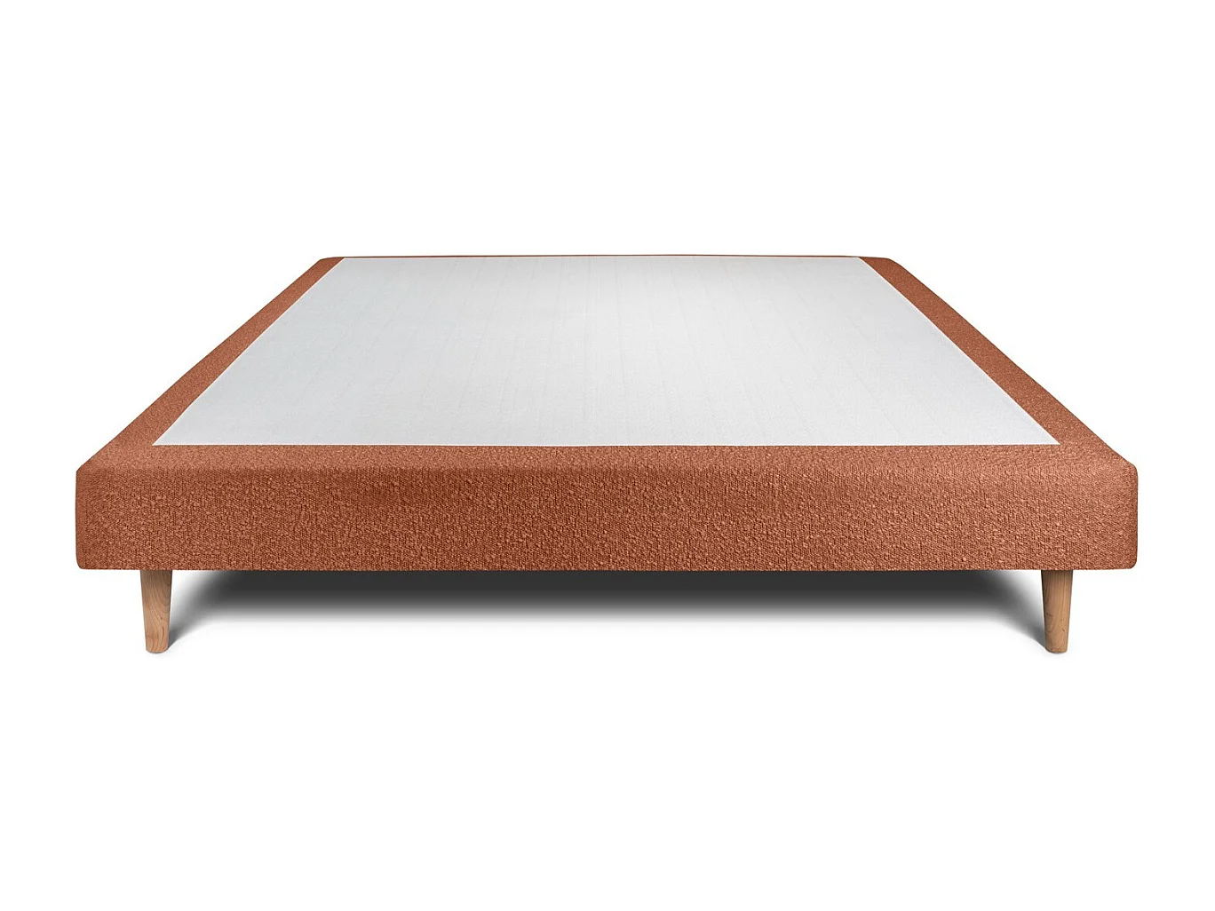 Sommier Tapissier Bouclette Terracotta 140x200 H29cm