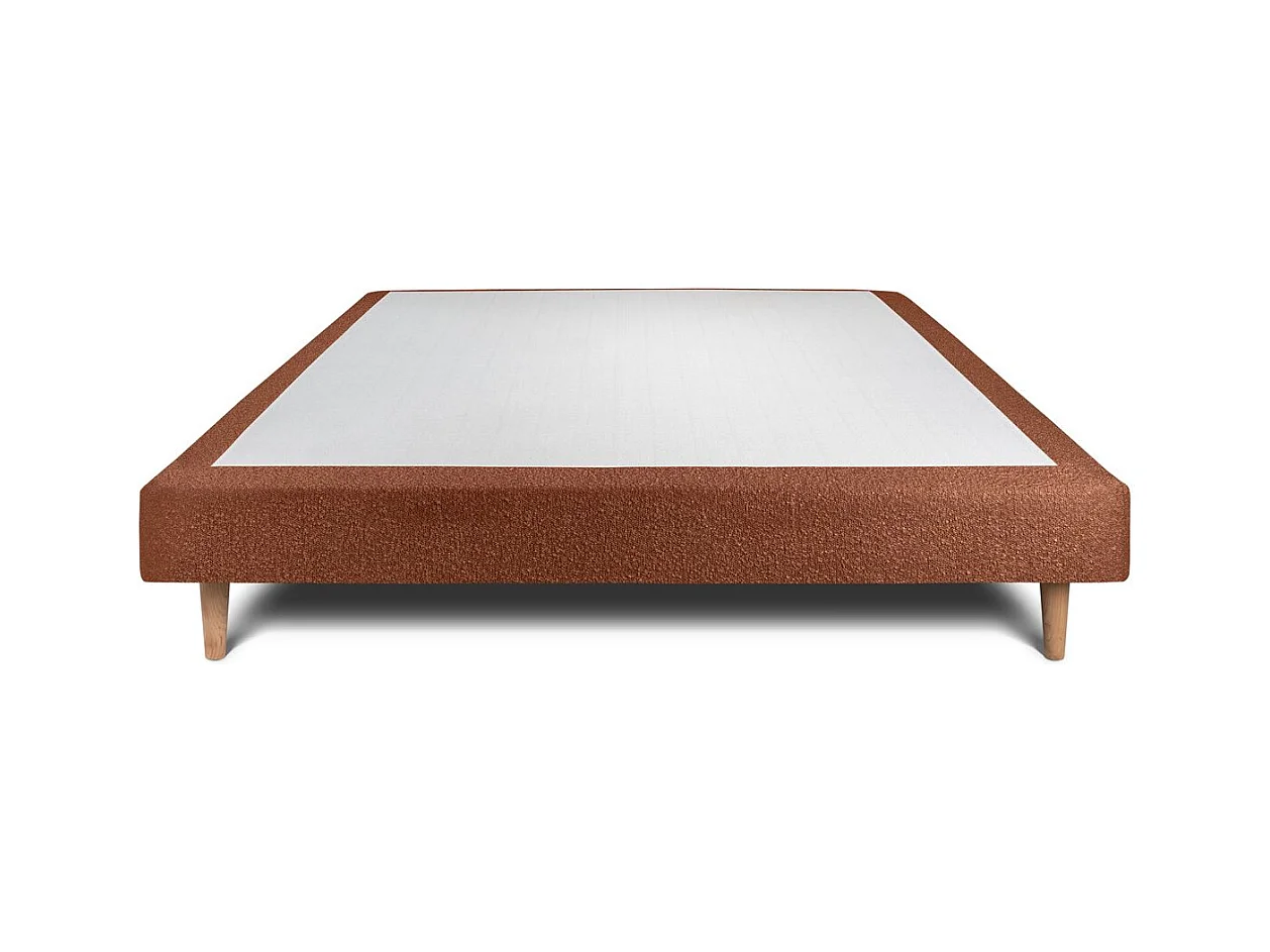 Sommier Tapissier Bouclette Terracotta 140x200 H29cm