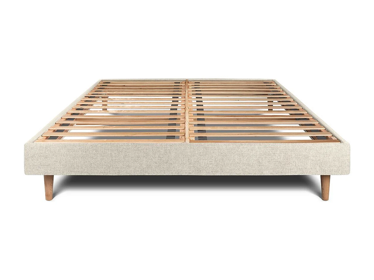 Sommier Kit Tissu Beige clair 135x190 H29cm