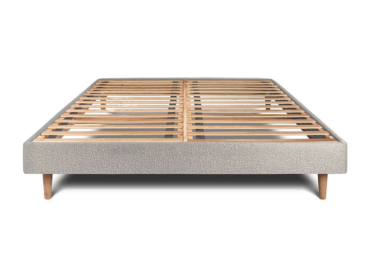 Sommier Kit Bouclette Gris 140x200 H29cm