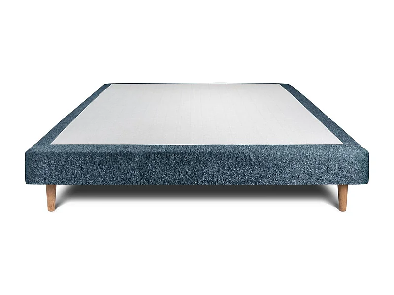 Sommier Tapissier Bouclette Bleu 150x190 H29cm