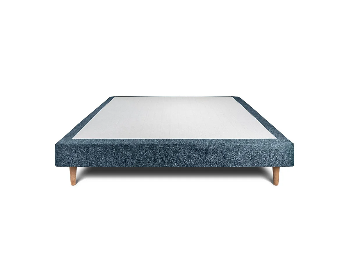 Sommier Tapissier Bouclette Bleu 150x190 H29cm