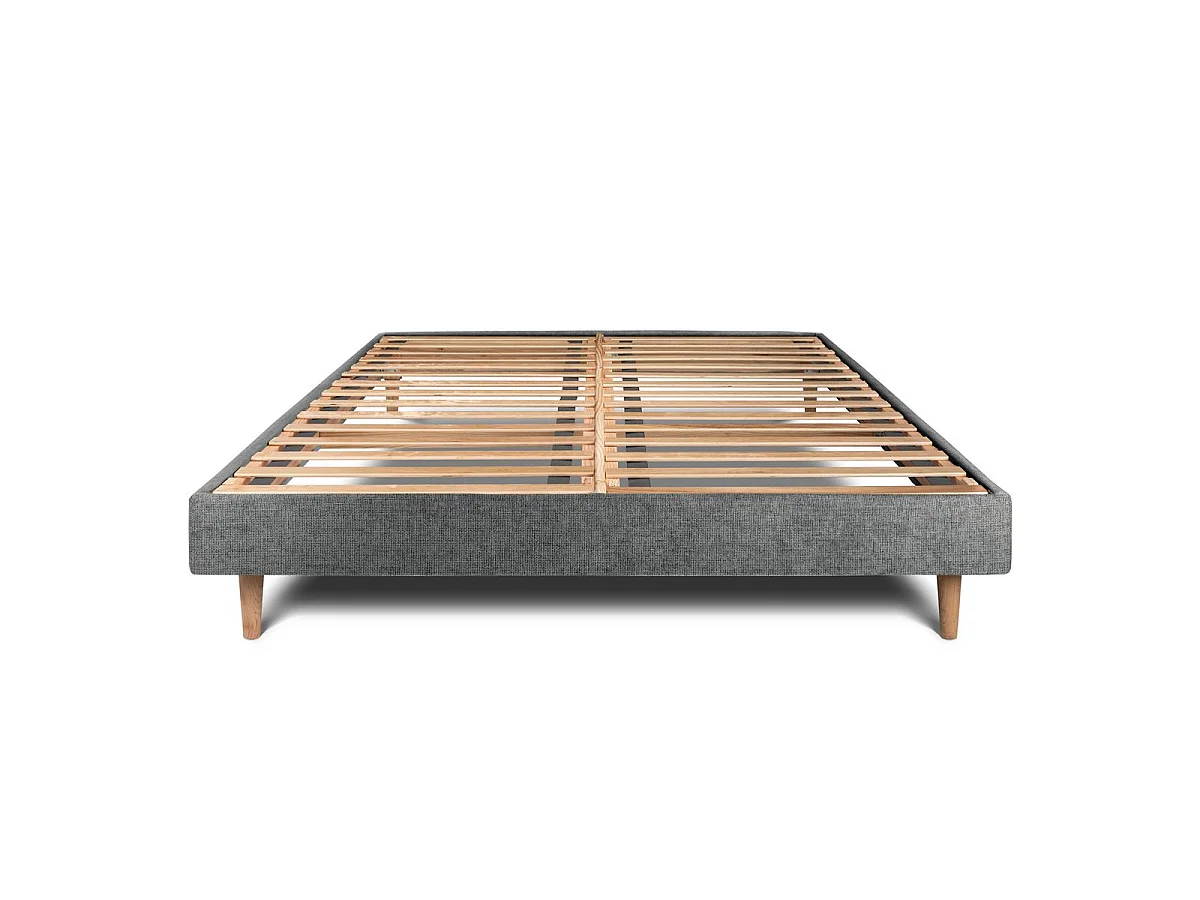 Sommier Kit Tissu Gris anthracite 200x200 H29cm