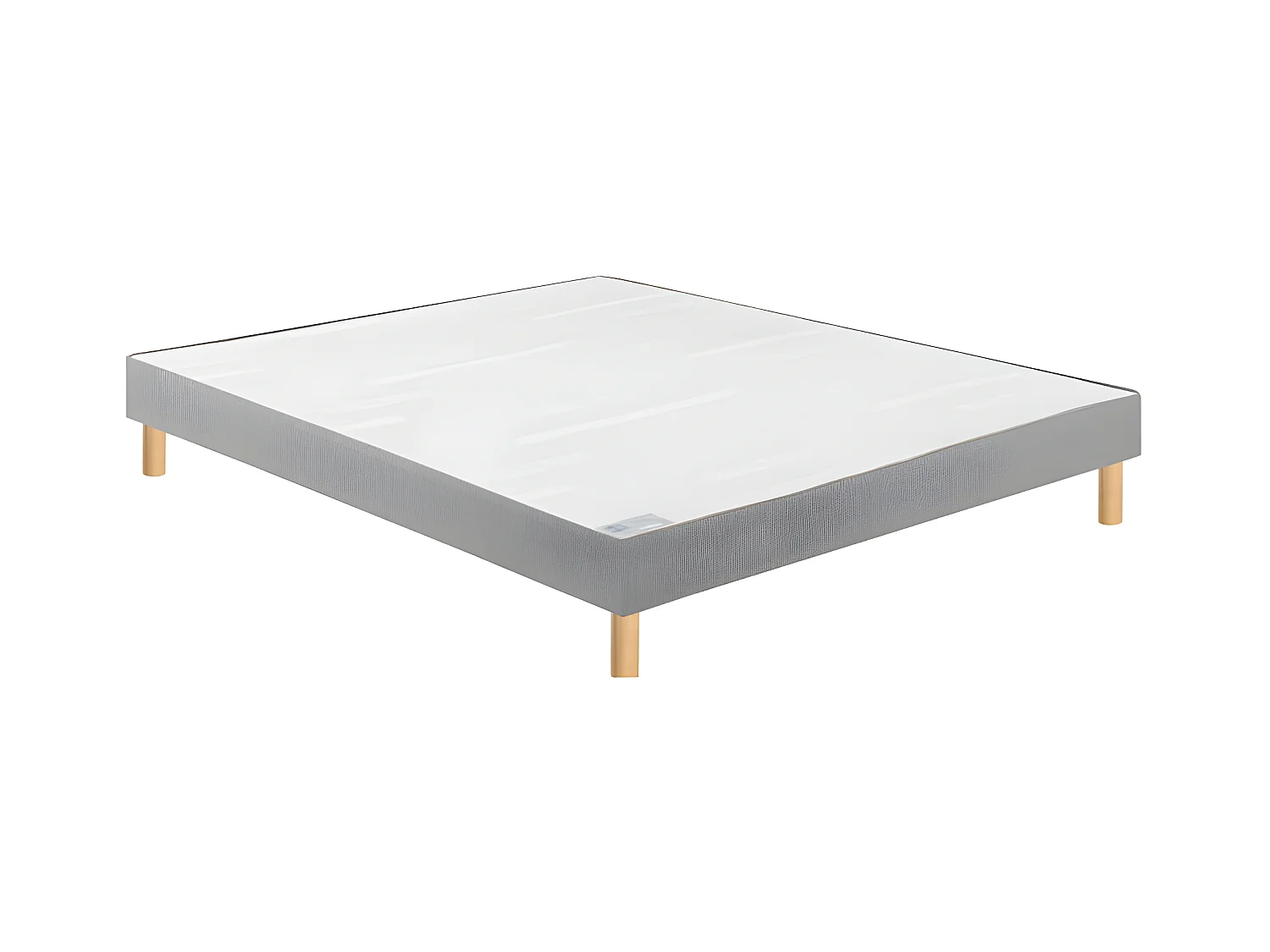 Sommier Bultex CONFORT FERME VIGOROSO DECO 80x200 Jersey Gris foncé Lattes