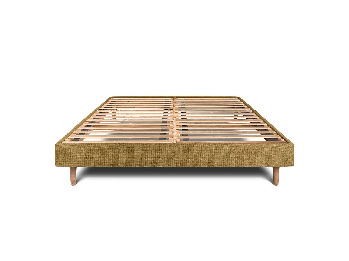 Sommier Kit Tissu Jaune 140x190 H29cm