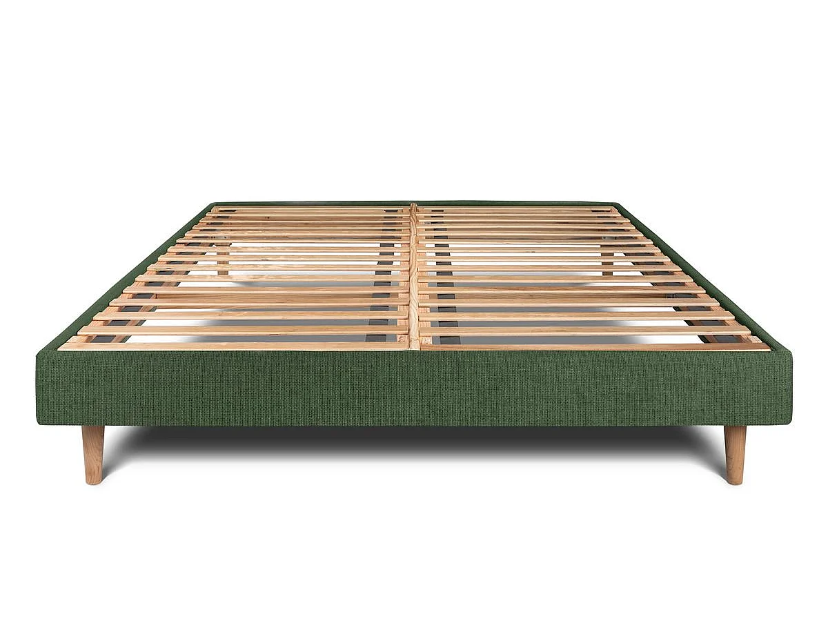 Sommier Kit Tissu Vert 160x200 H29cm