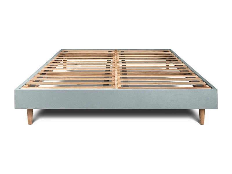 Sommier Kit VeloursGris bleuté 150x190 H29cm