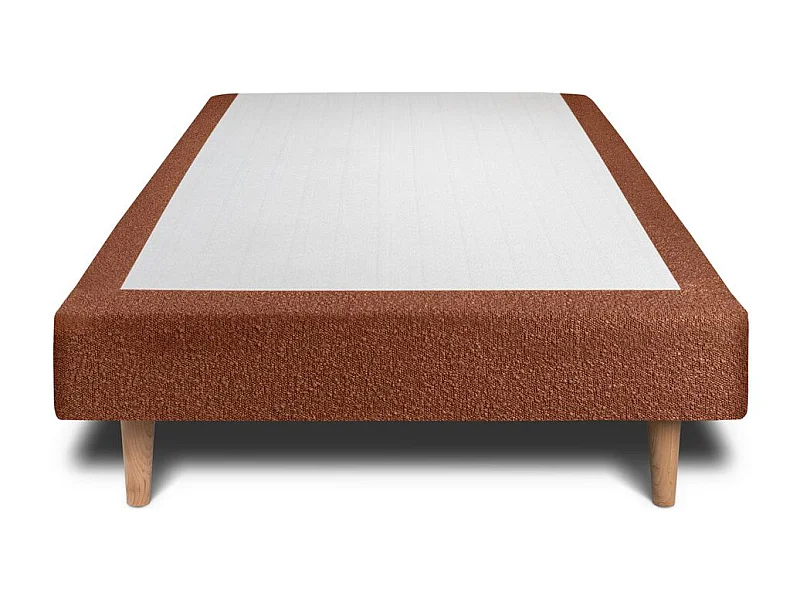 Sommier Tapissier Bouclette Terracotta 100x200 H29cm
