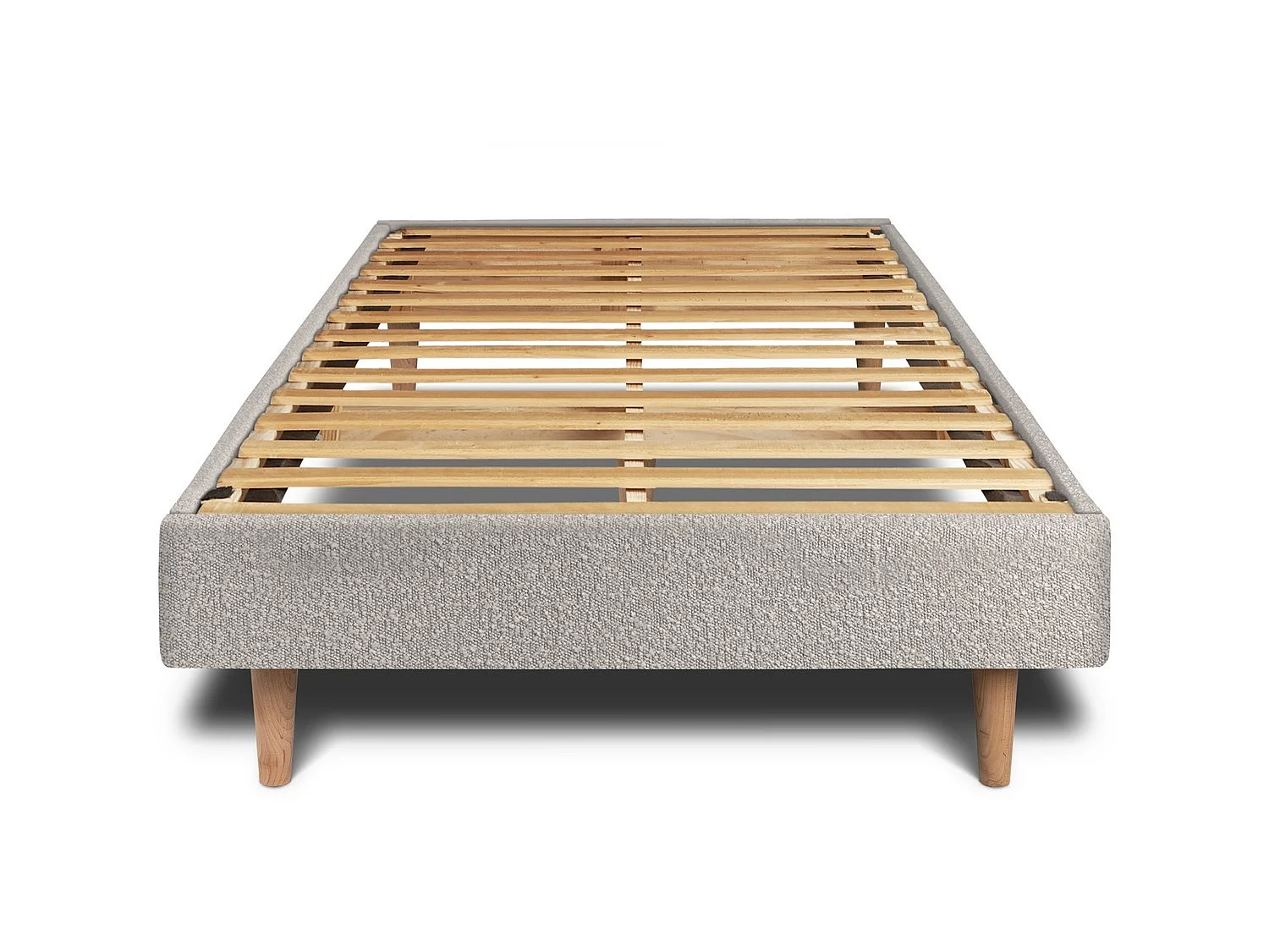 Sommier Kit Bouclette Gris 90x190 H29cm