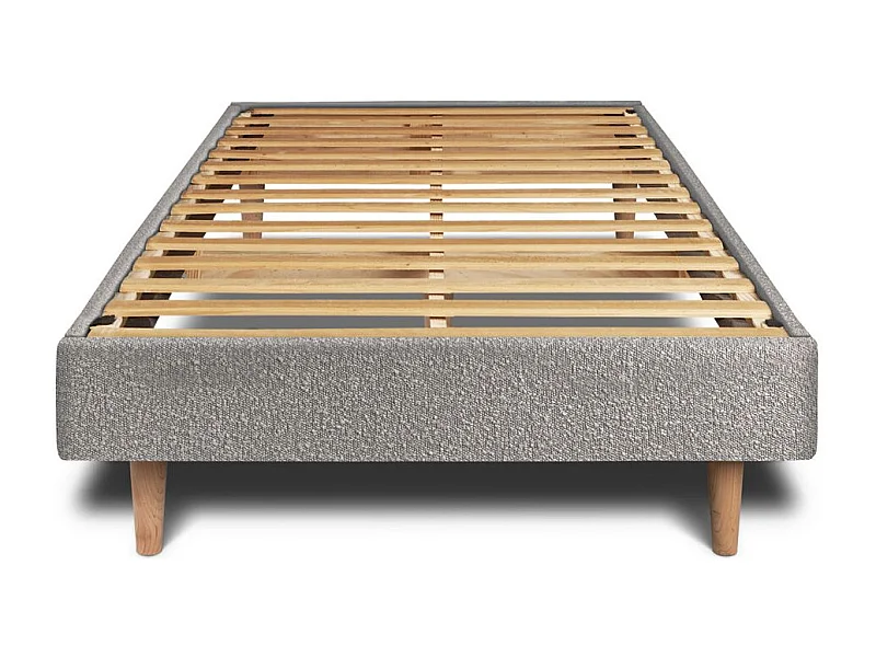 Sommier Kit Bouclette Gris 90x190 H29cm