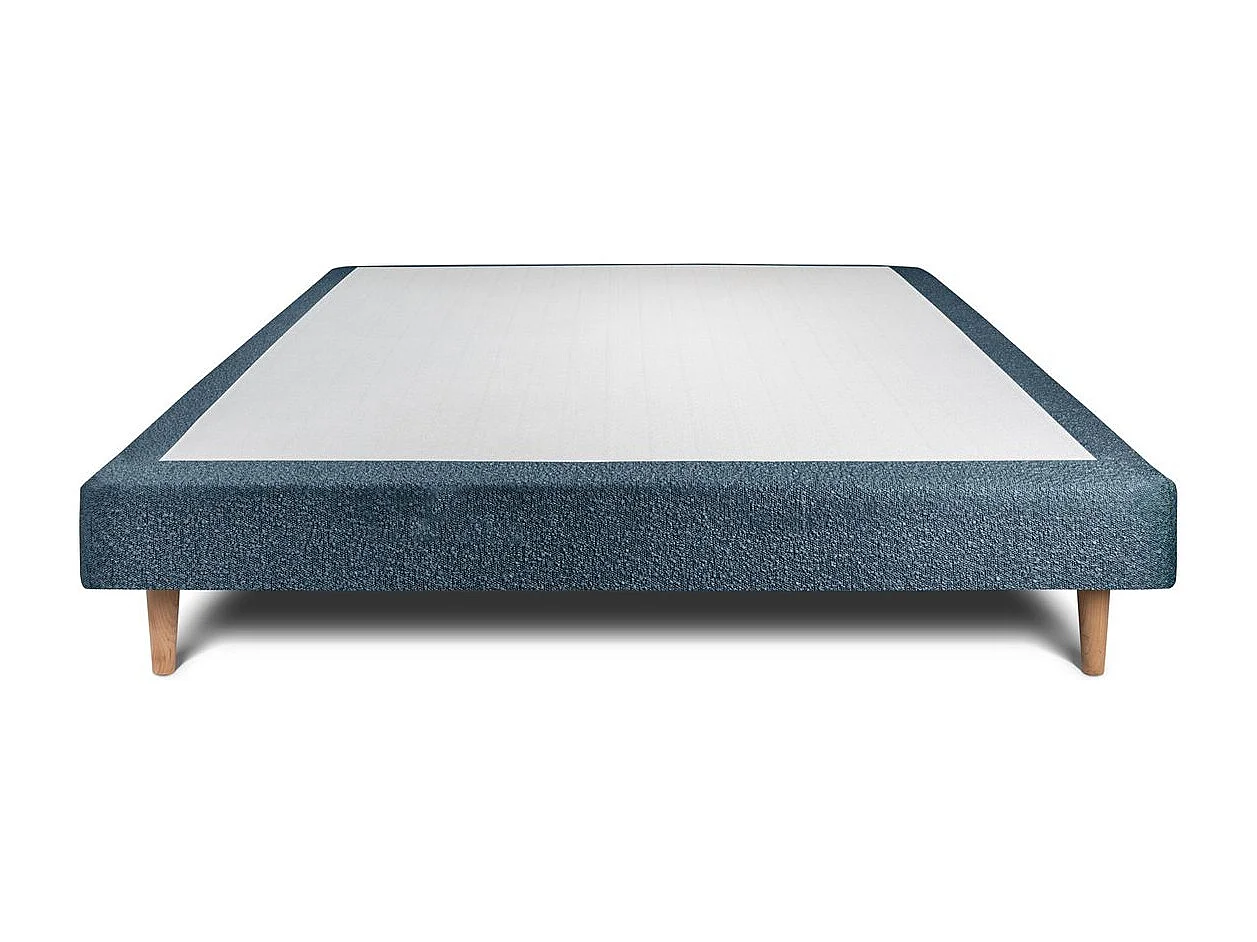 Sommier Tapissier Bouclette Bleu 160x200 H29cm