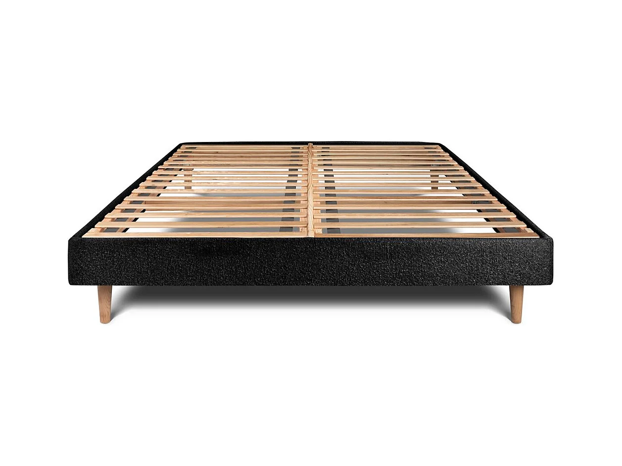 Sommier Kit Bouclette Noir 140x190 H29cm