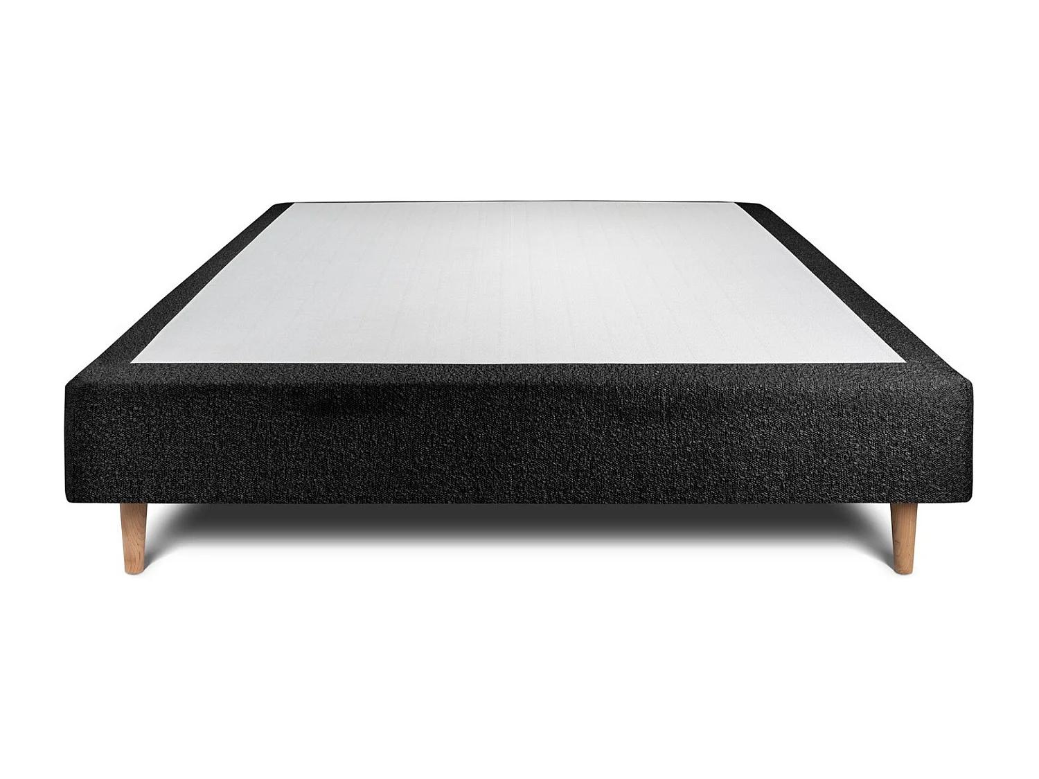 Sommier Tapissier Bouclette Noir 160x200 H35cm