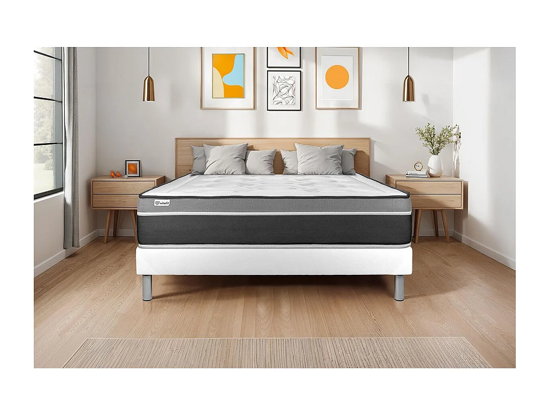 Sommier VITAL'SOM Blanc 160 x 200 cm