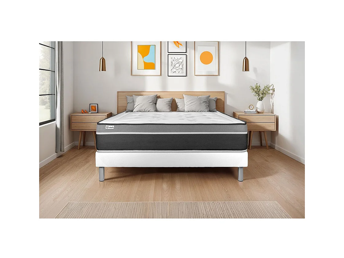 Sommier VITAL'SOM Blanc 160 x 200 cm