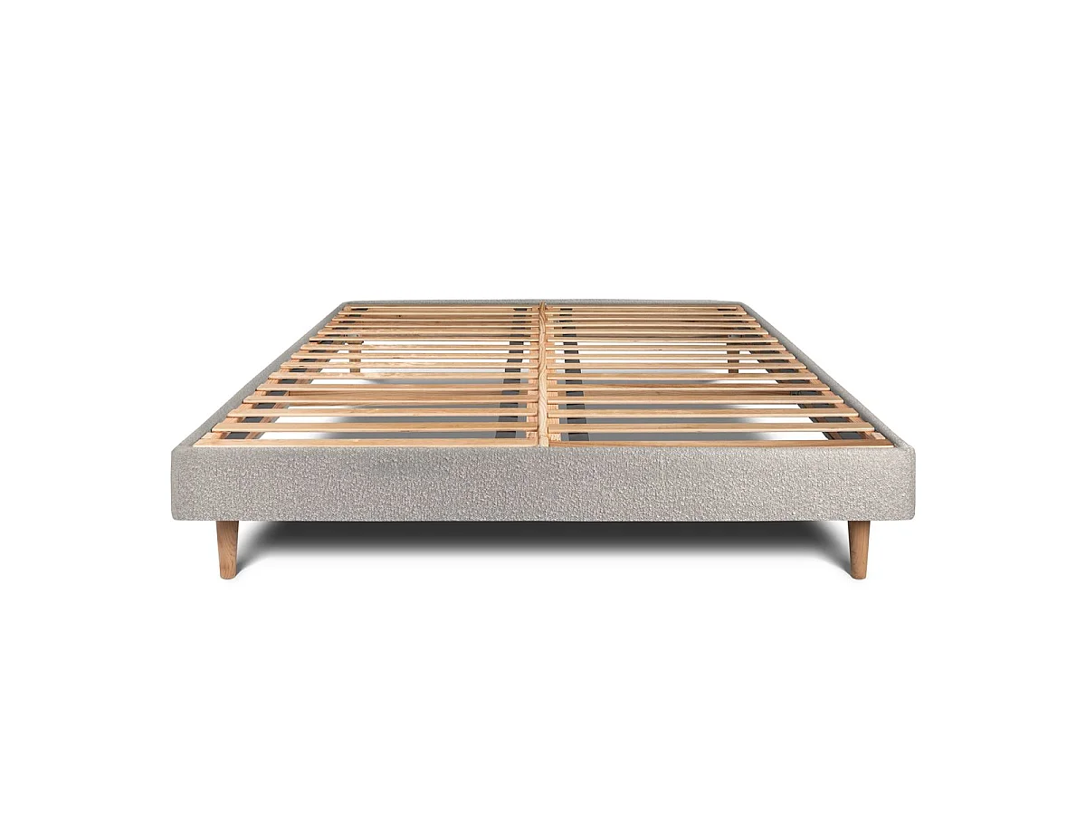 Sommier Kit Bouclette Gris 200x200 H29cm