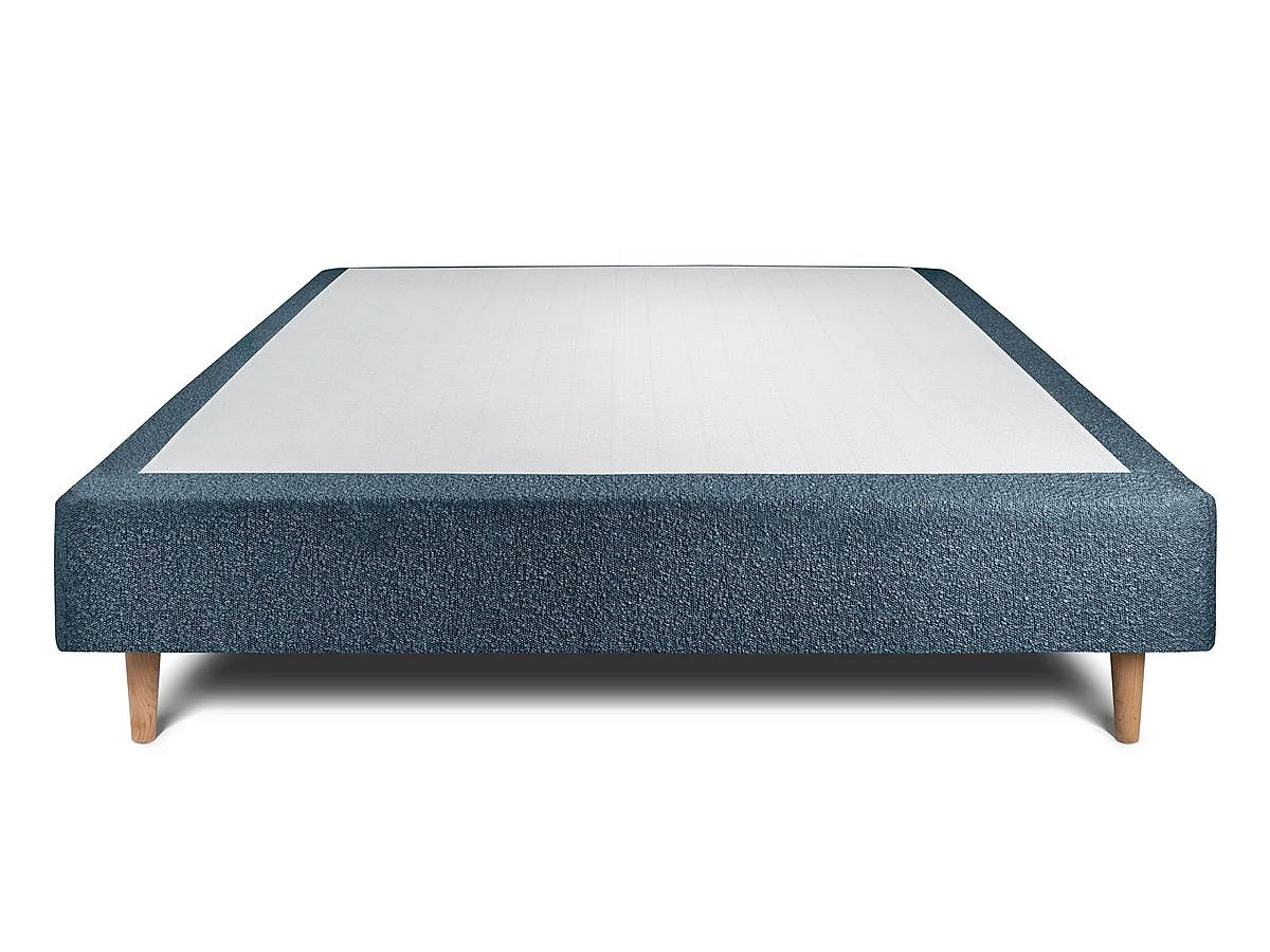 Sommier Tapissier Bouclette Bleu 160x200 H35cm