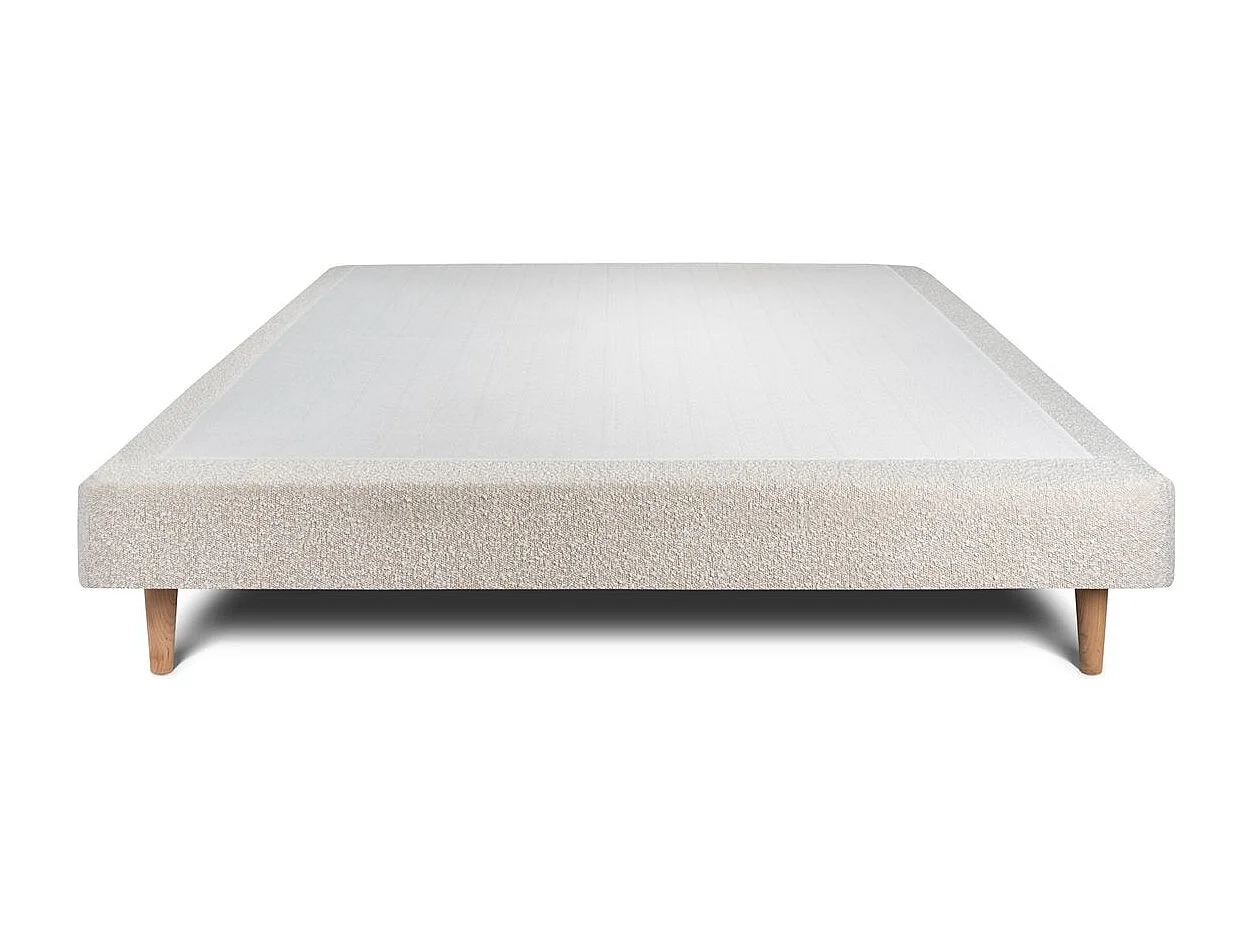Sommier Tapissier Bouclette Beige 150x190 H29cm