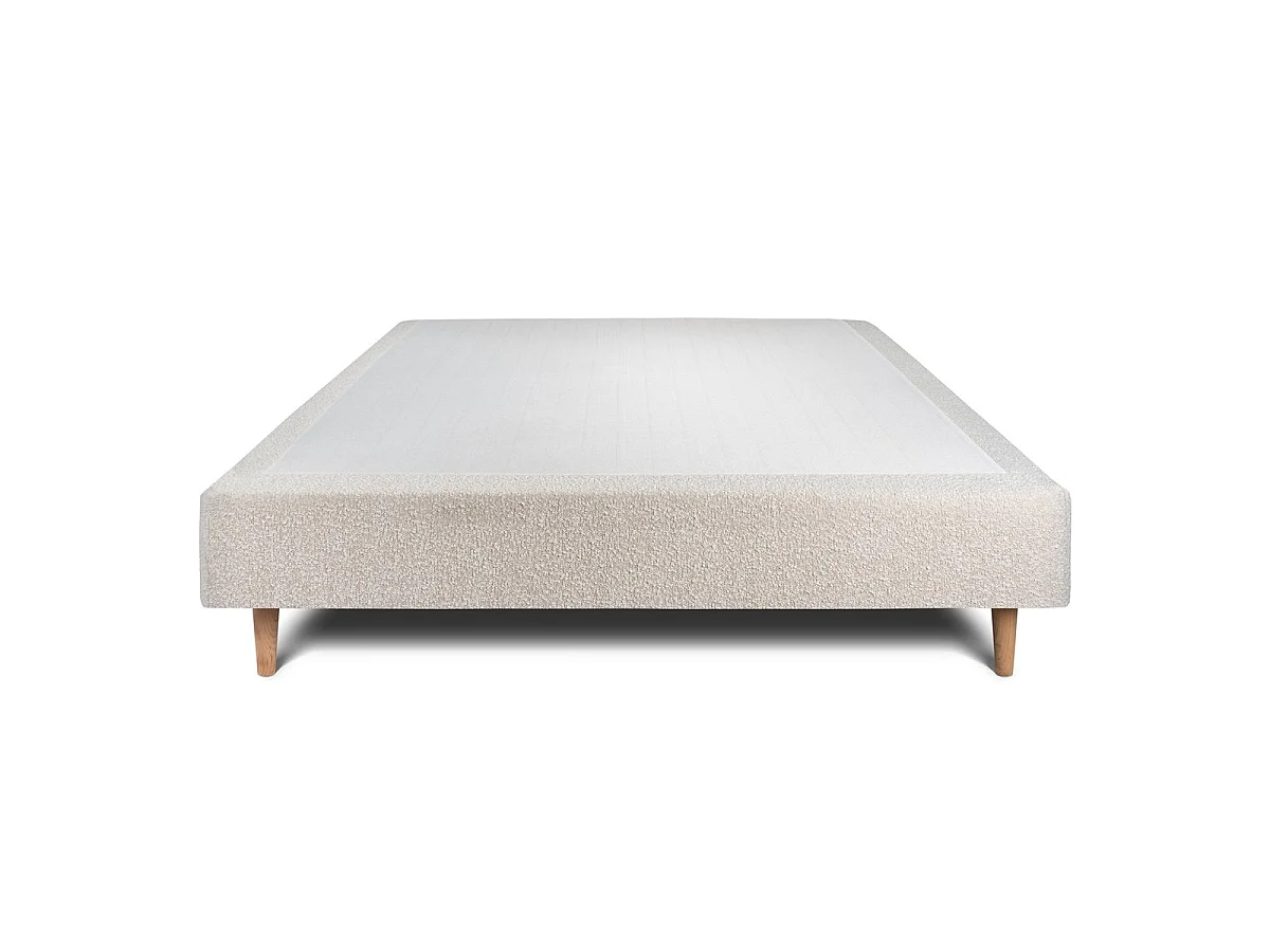 Sommier Tapissier Bouclette Beige 150x190 H35cm