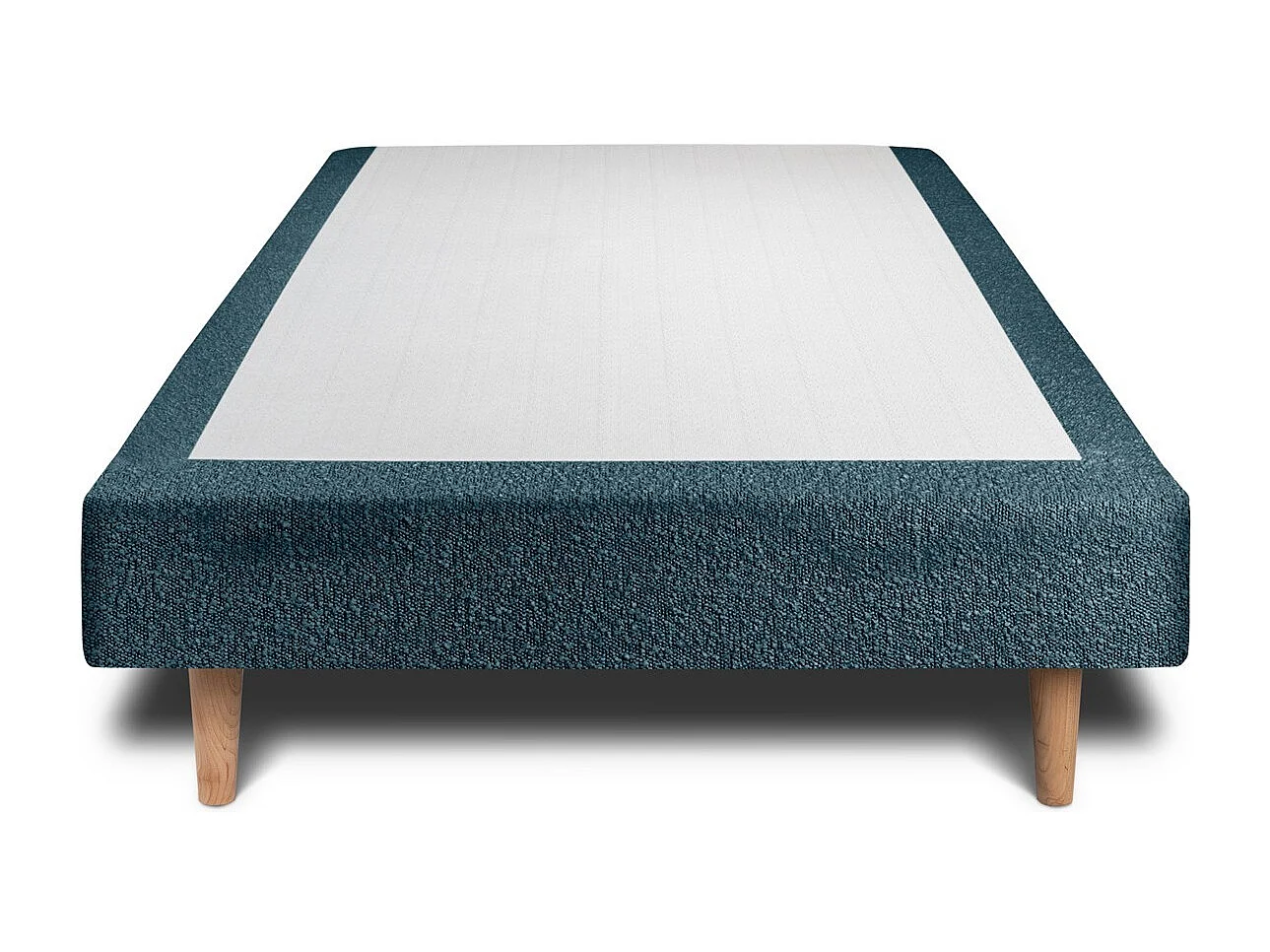 Sommier Tapissier Bouclette Bleu 100x200 H29cm