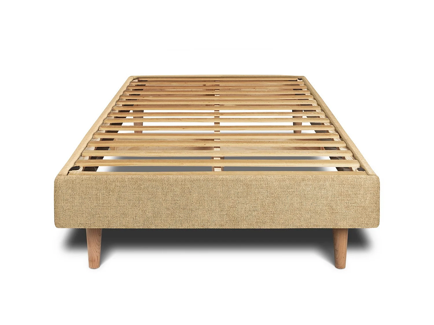 Sommier Kit Tissu Jaune 90x200 H29cm