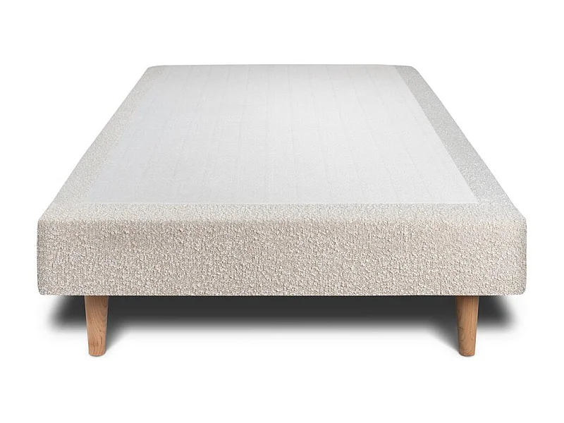 Sommier Tapissier Bouclette Beige 80x200 H29cm
