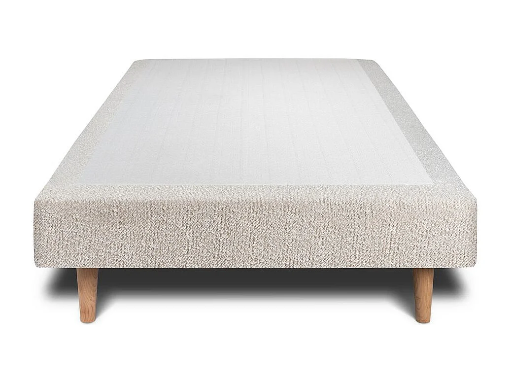 Sommier Tapissier Bouclette Beige 90x200 H29cm