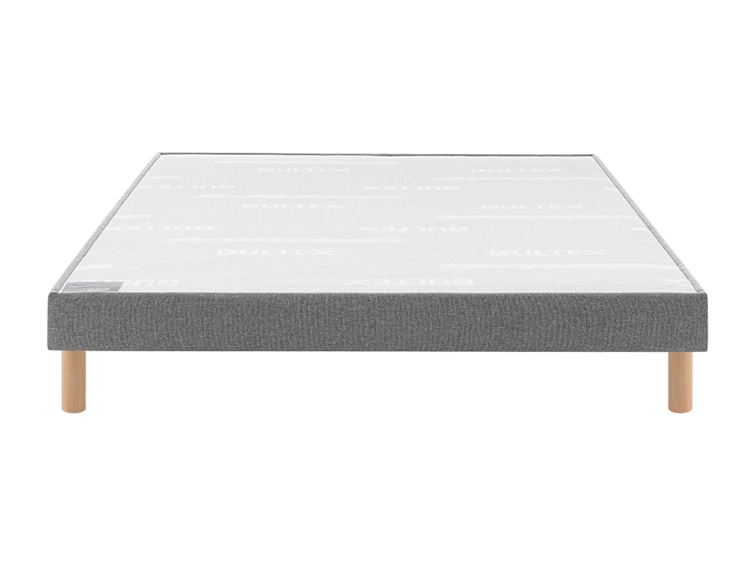 Sommier Bultex CONFORT FERME VIGOROSO DECO 180x200 Trame gris clair Lattes