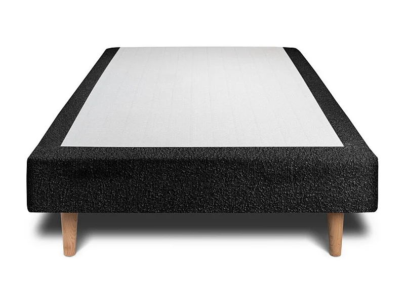 Sommier Tapissier Bouclette Noir 90x200 H35cm