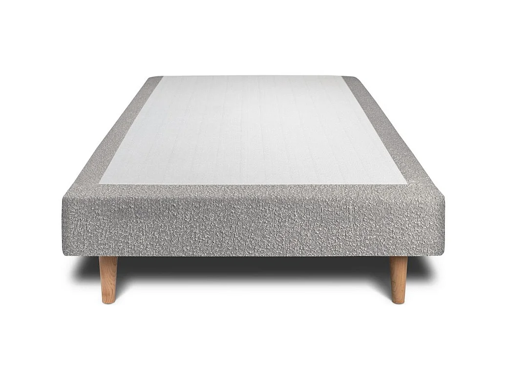Sommier Tapissier Bouclette Gris 90x200 H29cm