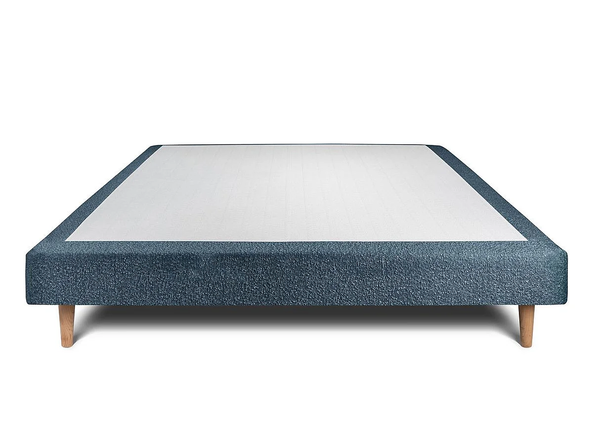 Sommier Tapissier Bouclette Bleu 150x200 H29cm