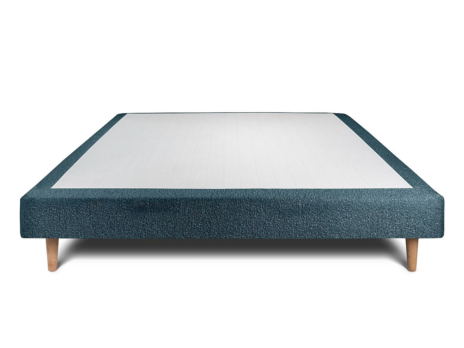 Sommier Tapissier Bouclette Bleu 150x200 H29cm