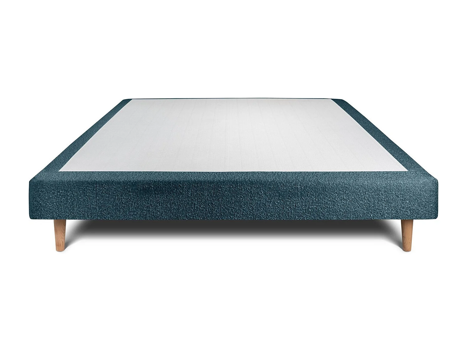 Sommier Tapissier Bouclette Bleu 135x190 H29cm